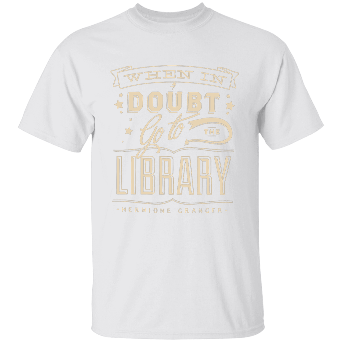 When In Doubt Go To The Library Hermione Granger Teacher Vintage  T-Shirt - YOUTH