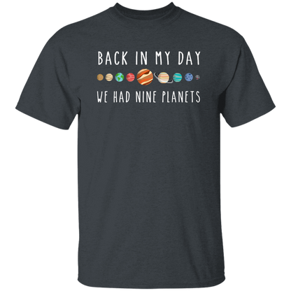 Back In My Day We Had Nine Planets Teacher Vintage T-Shirt