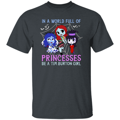 A World Full Of Princesses Be A Tim Burton Girl Vintage T-Shirt