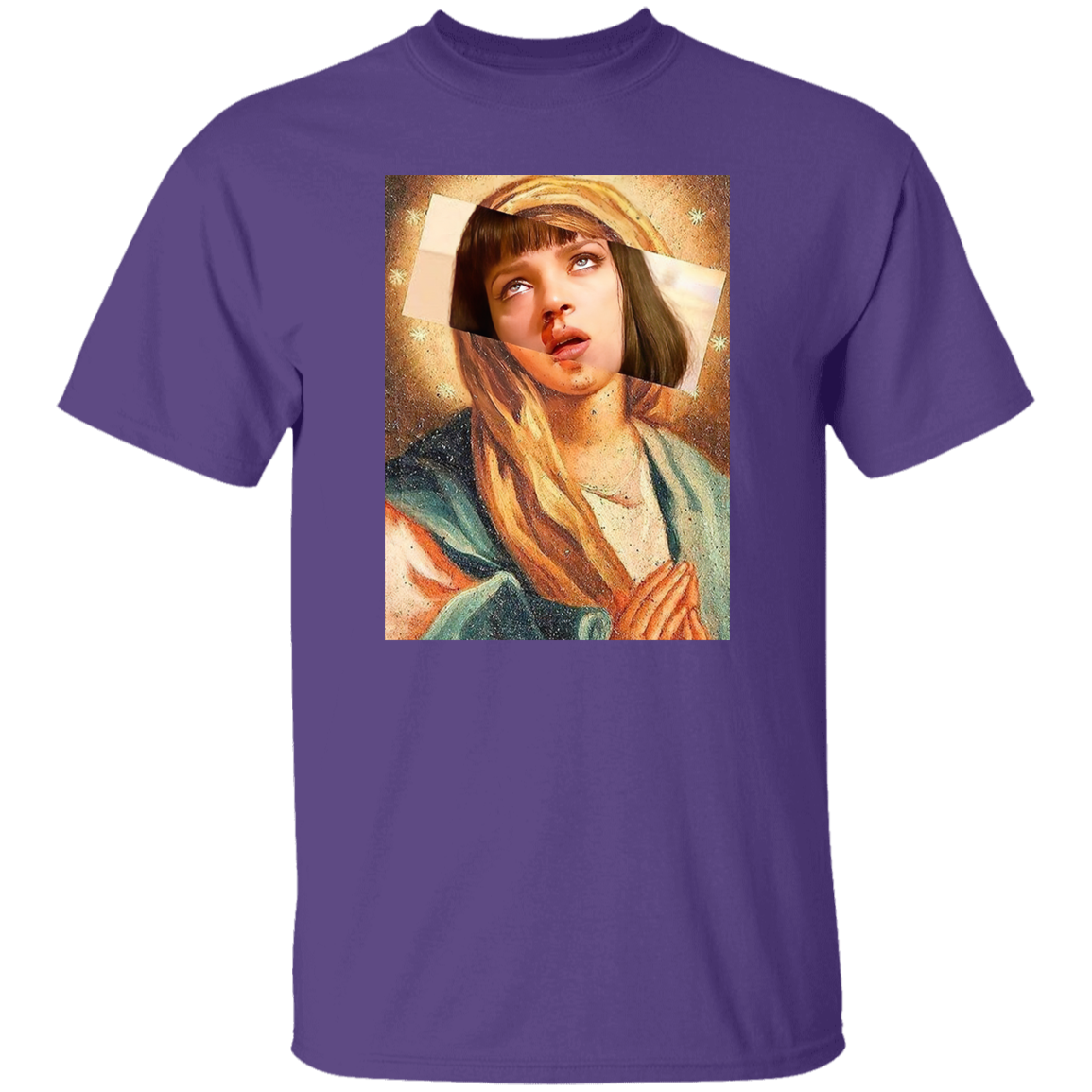 Pulp Fiction Virgin Mary Mia Wallace T-Shirt - leleart