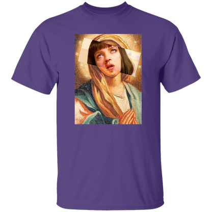 Pulp Fiction Virgin Mary Mia Wallace T-Shirt - leleart