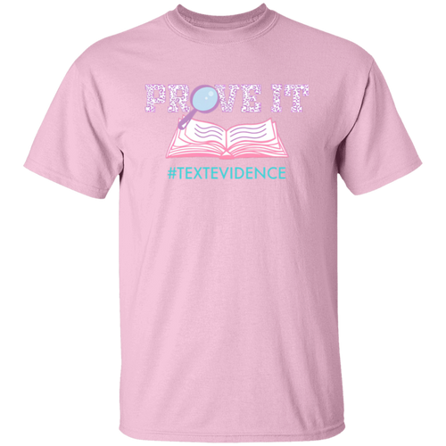 Text Evidence Prove It Teacher Vintage Unisex  T-Shirt - letter