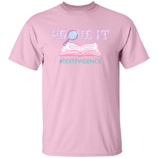 Text Evidence Prove It Teacher Vintage Unisex  T-Shirt - letter