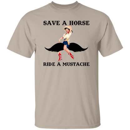 Save A Horse Ride A Mustache T-Shirt - ID02082406