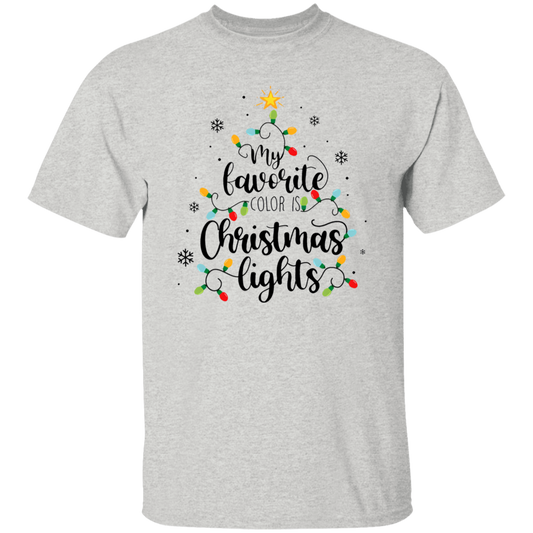 My Favorite Color Is Christmas Lights Teacher Vintage Unisex  T-Shirt - letter