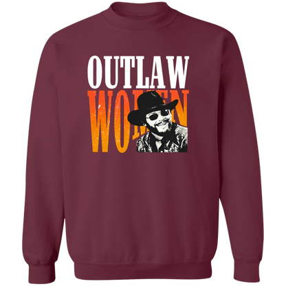 G180 Gildan Crewneck Pullover Sweatshirt Hank Williams Jr Outlaw Unisex Vintage T-Shirt