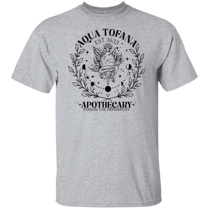 G500 5.3 oz. T-Shirt G500 5.3 oz. T-Shirt Aqua Tofana Apothecary Poison The Patriarchy Shirt - ID19112417