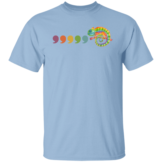 Comma Comma Chameleon Teacher T-Shirt - lapicta