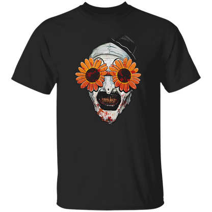 G500 5.3 oz. T-Shirt Art The Clown Terrifier 2 Sunflower Sunglasses Classic T-Shirt