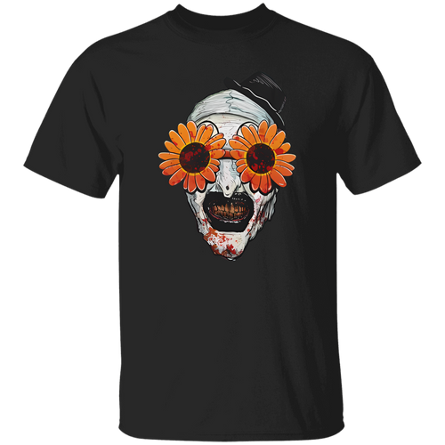 G500 5.3 oz. T-Shirt Art The Clown Terrifier 2 Sunflower Sunglasses Classic T-Shirt