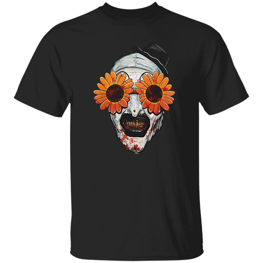 G500 5.3 oz. T-Shirt Art The Clown Terrifier 2 Sunflower Sunglasses Classic T-Shirt