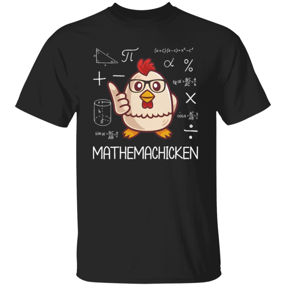 Mathemachicken Funny Math Pun Teacher T-Shirt