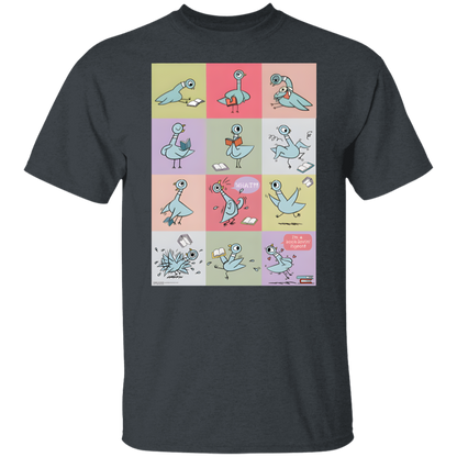 Pigeon Reading Shirt, Funny Book Lover Teacher Tee, Mo Willems Inspired Back to School T-Shirt