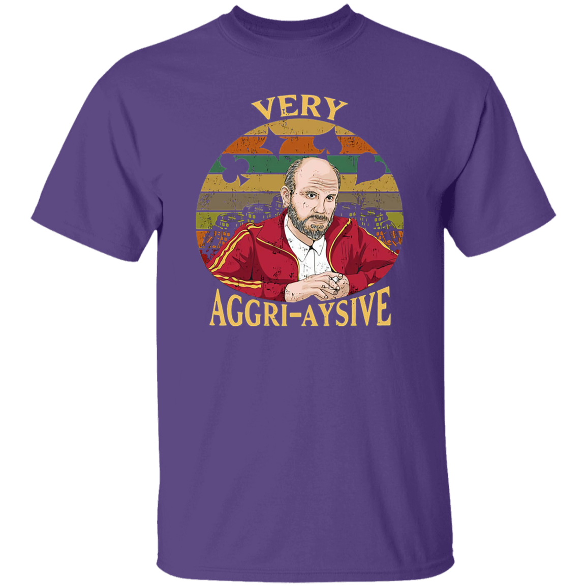 Rounders Teddy Very Aggri Aysive Sunset Vintage T-Shirt - leleart