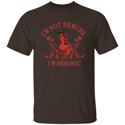 I'm Not Demure I'm Demonic Unisex T-Shirt - jasmine - ID05092402