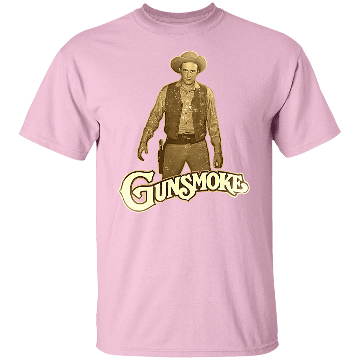 Gunsmoke James Arnes Anime Cowboy T-Shirt - CDCraft