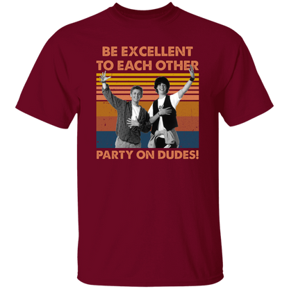 Be Excellent To Each Other Party On Dudes Vintage T-Shirt