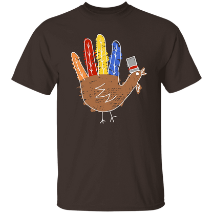 Hand Painted Turkey Teacher T-Shirt - lapicta