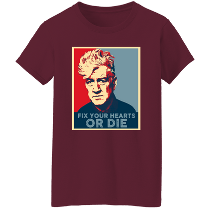 Retro Fix Your Hearts Or Die Unisex Vintage T-Shirt - WOMEN