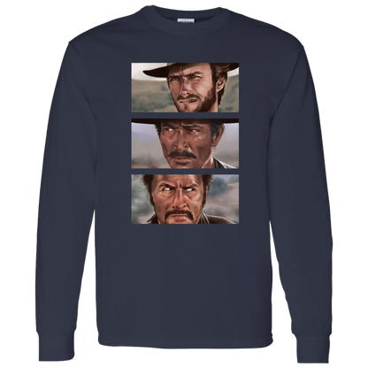G540 LS T-Shirt 5.3 oz. The Good The Bad And The Ugly Clint Eastwood Movie T-Shirt