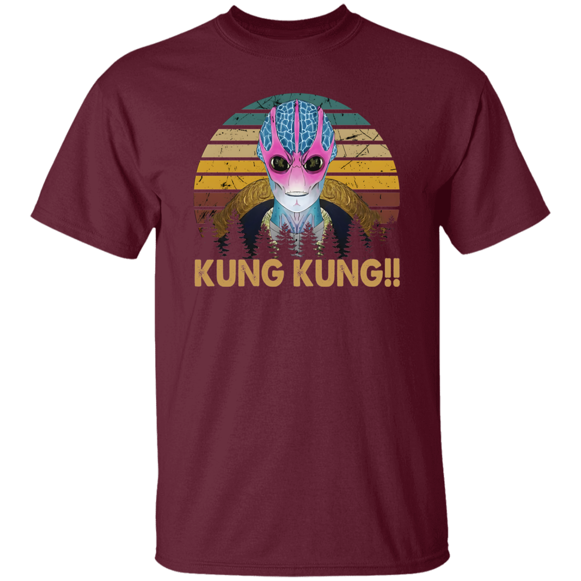 Vintage Kung Kung Resident Alien Design Vintage T-Shirt