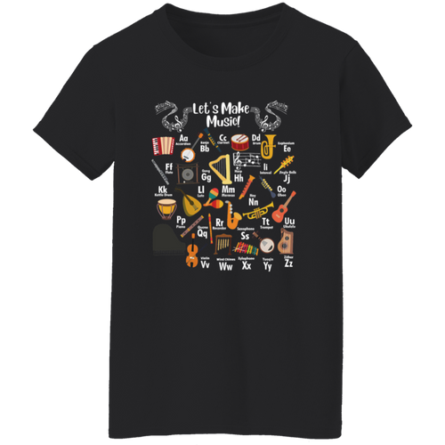 000 - FINAL - Let's Make Music Teacher Vintage T-Shirt - WOMAN