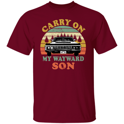 Supernatural Carry On My Wayward Son T-Shirt - leleart