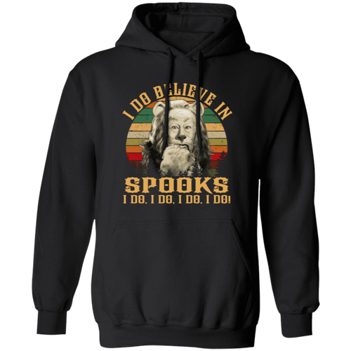 The Cowardly Lion I Do Believe In Spooks Vintage  Gildan Pullover Hoodie