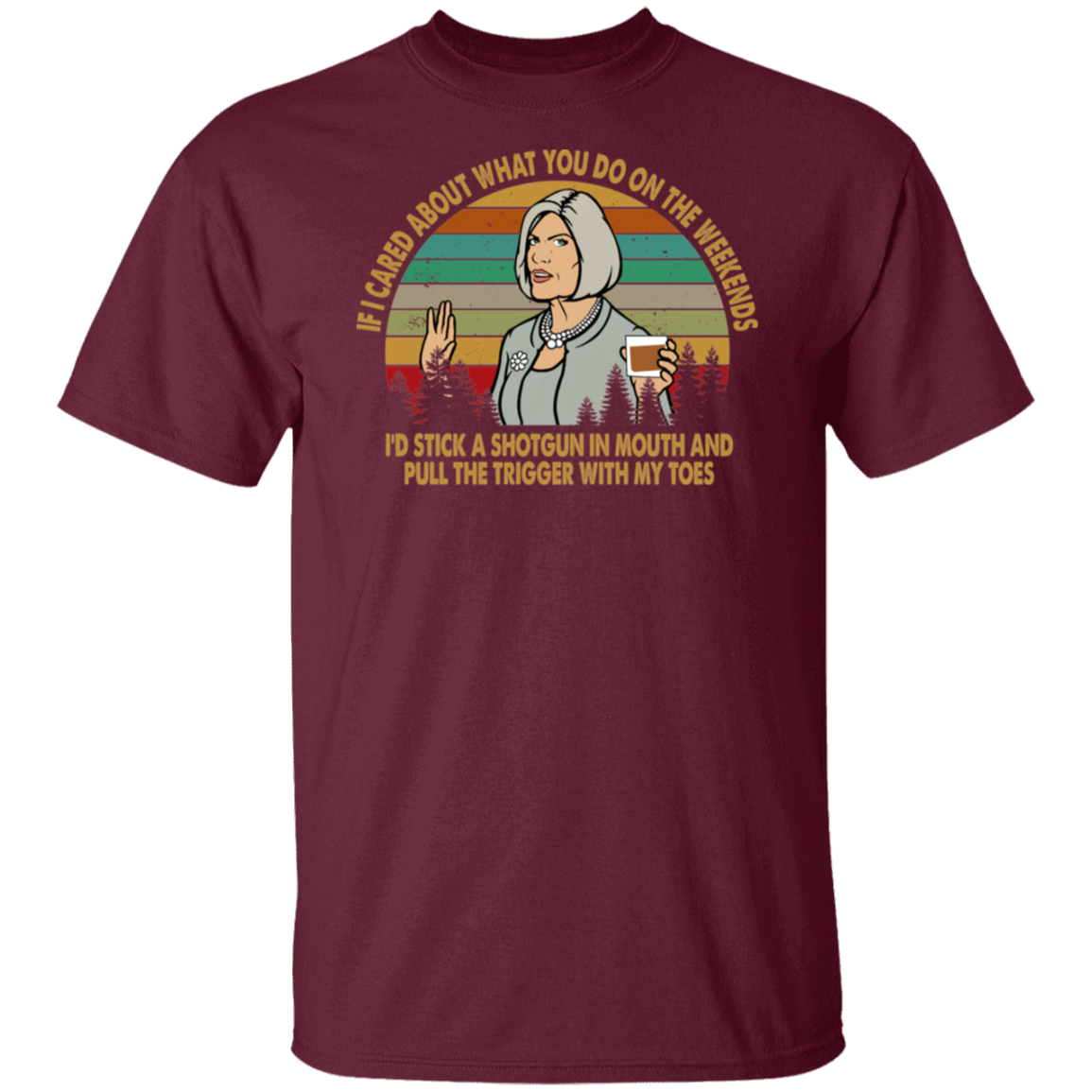 Malory Archer Vintage Retro T-Shirt - ID27082415