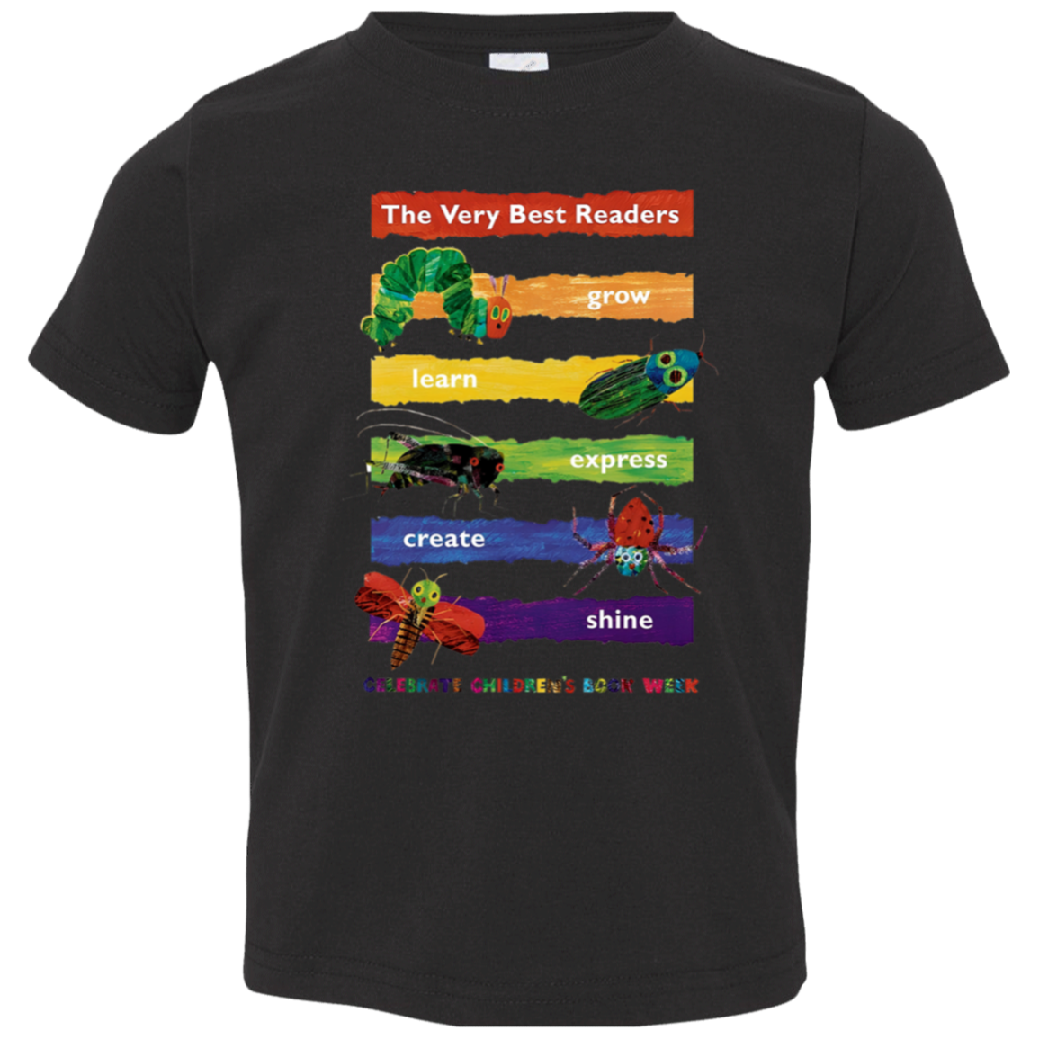 The Very Best Readers The Very Hungry Caterpillar Teacher Vintage Toddler Jersey T-Shirt
