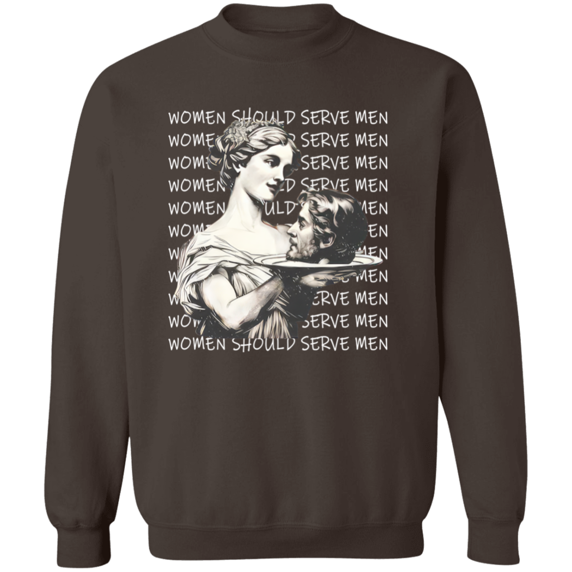 Women Serve Men Vintage Sweatshirt - ID12022438