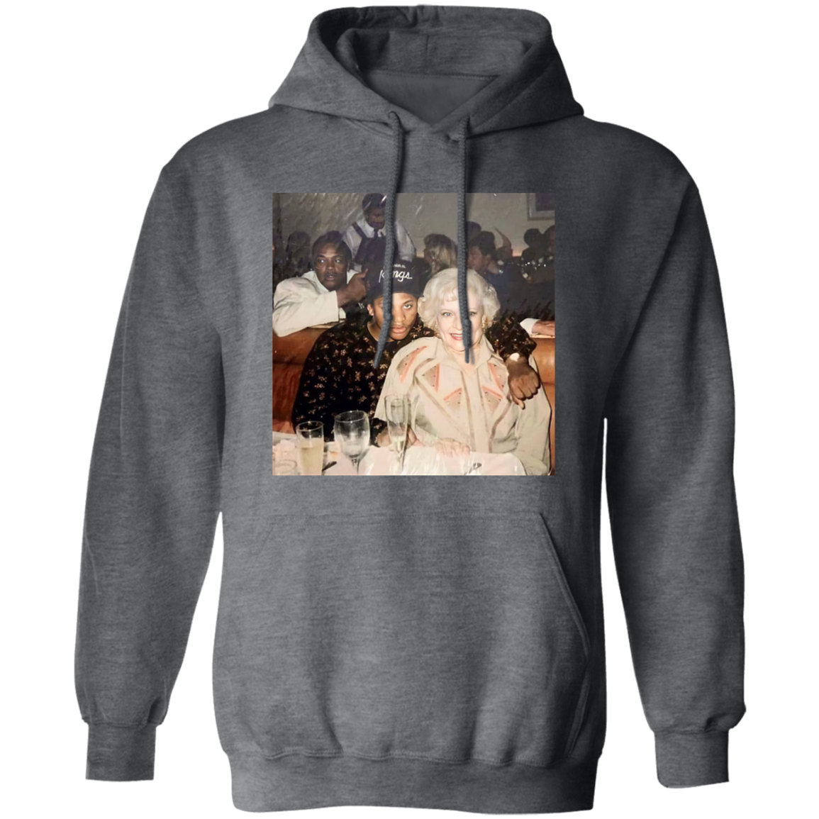 Eazy E Betty White Vintage Gildan Pullover Hoodie