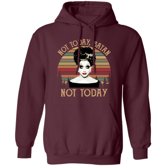 Bianca Del Rio Not Today Satan Not Today Vintage T-Shirt, Bianca Del Rio Shirt, Gift Tee For You And Your Family	G185 Gildan Pullover Hoodie