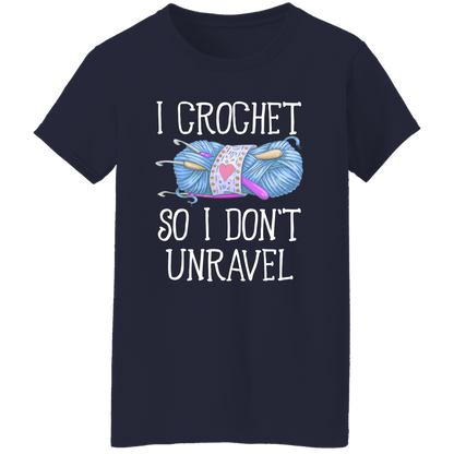 I Crochet So I Don’t Unravel For Crochet Lover Vintage T-Shirt - WOMEN