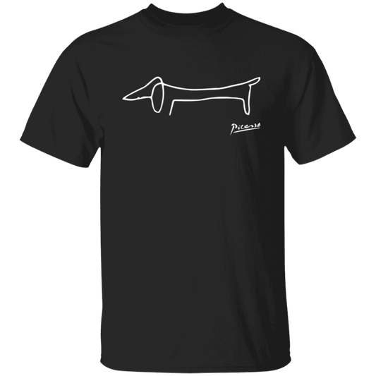 The Dog Picasso Artwork Teacher Vintage Unisex  T-Shirt - letter