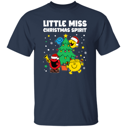 Little Miss Christmas Spirit Teacher  T-Shirt - lapicta