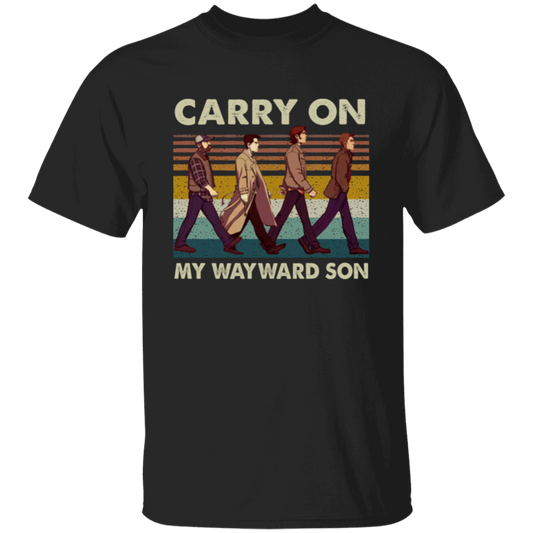 Supernatural Carry On My Wayward Son Abbey Road Vintage Unisex  T-Shirt - lucy - 98033316