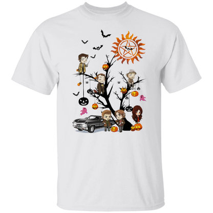 Supernatural Tree Halloween  T-Shirt - leleart