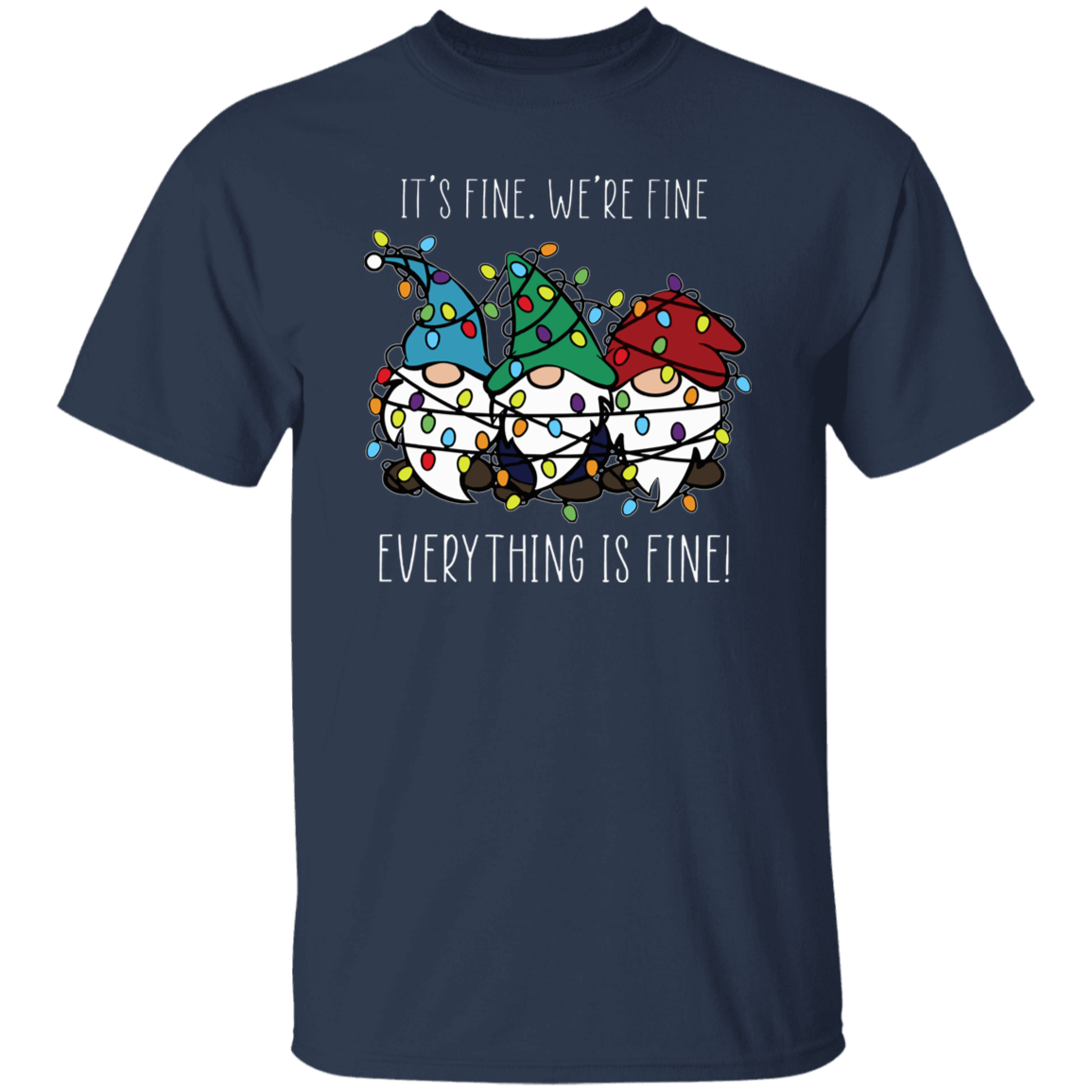 Everything Is Fine Teacher T-Shirt - lapicta
