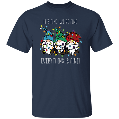 Everything Is Fine Teacher T-Shirt - lapicta