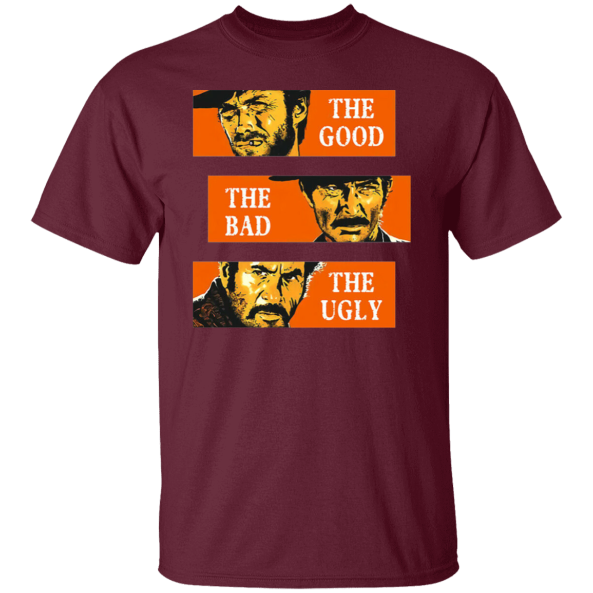 The Good The Bad And The Ugly Classic Horror Movie Vintag T-Shirt - CDCraft