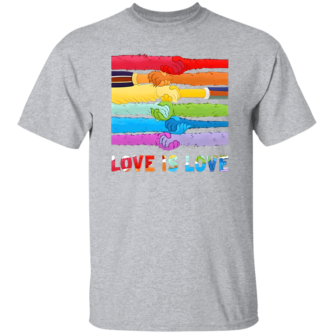 Lgbt Pride Love Is Love The Muppet Sesame Street Gay Pride Vintage  T-Shirt