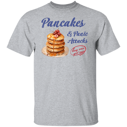 G500 5.3 oz. T-Shirt Pancakes and Panic Attacks Shirt - ID29102407