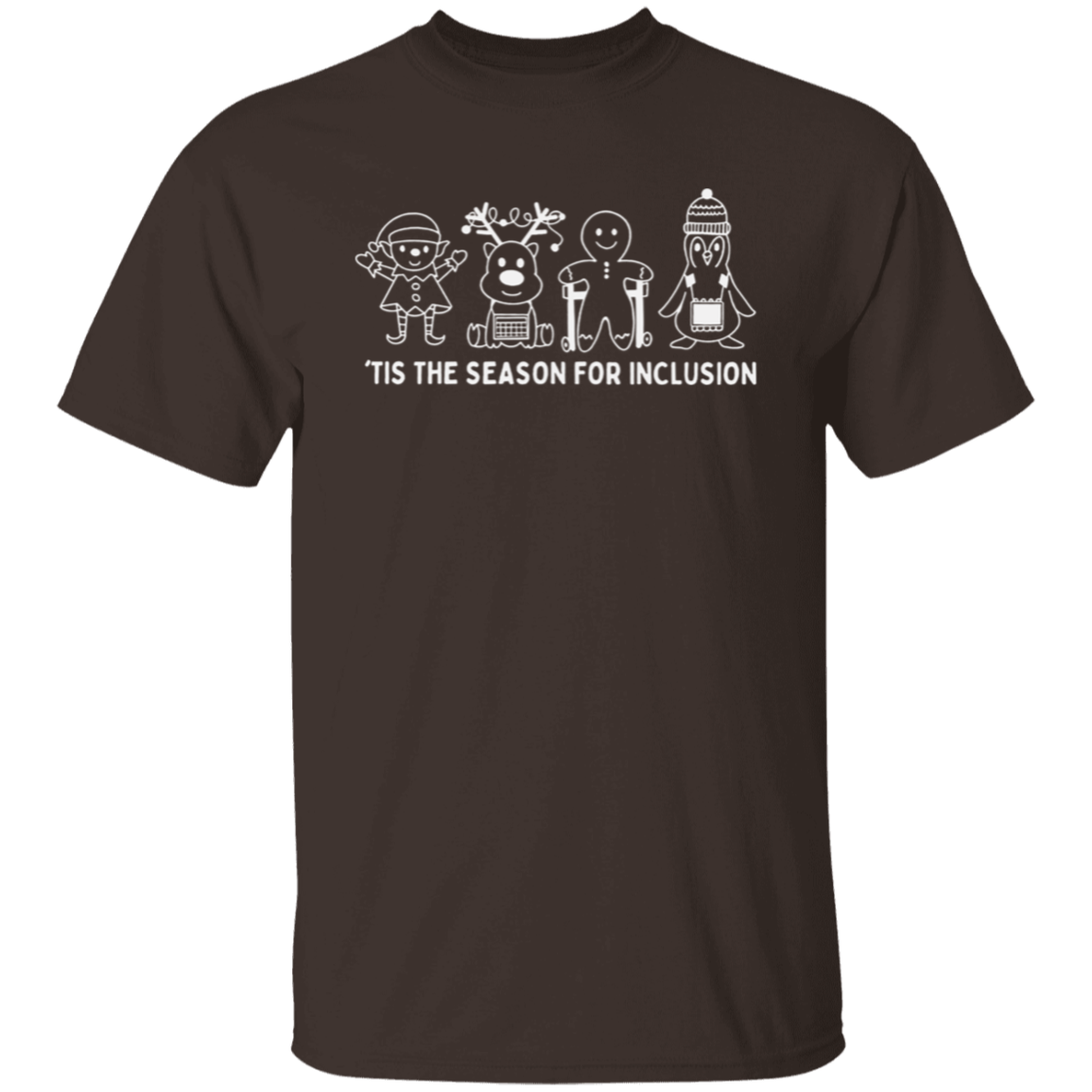 Tis The Season For Inclusion Teacher Vintage Unisex  T-Shirt - letter