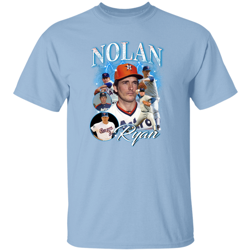 G500 5.3 oz. T-Shirt Nolan Ryan Collage 90's Vintage T-Shirt