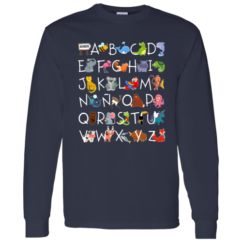Spanish Alphabet Teacher Vintage G540 LS T-Shirt 5.3 oz. - letter