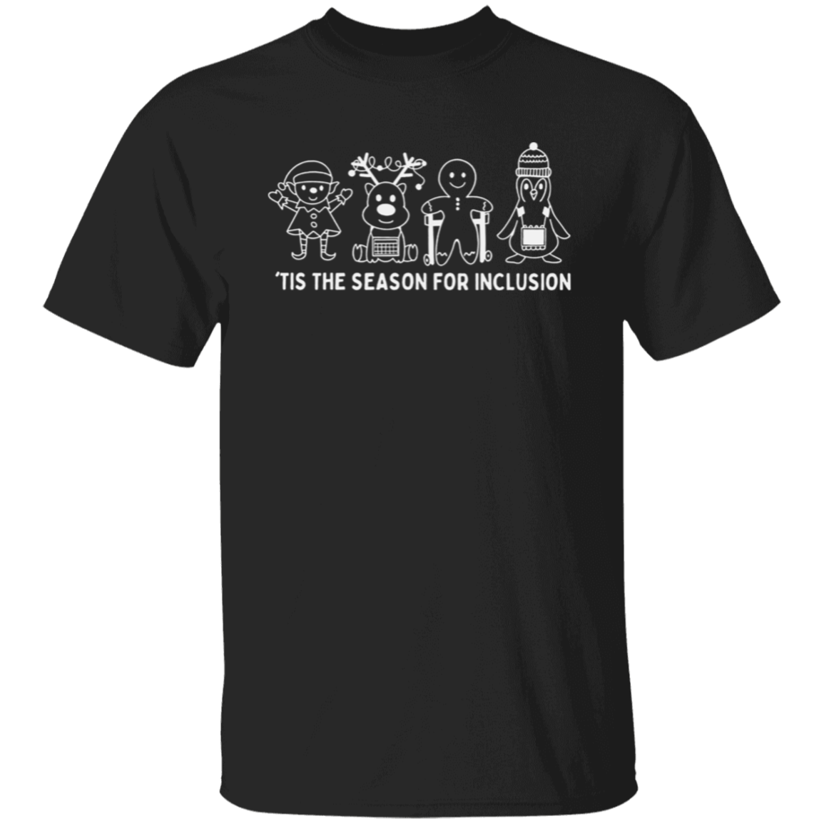 Tis The Season For Inclusion Teacher Vintage Unisex  T-Shirt - letter