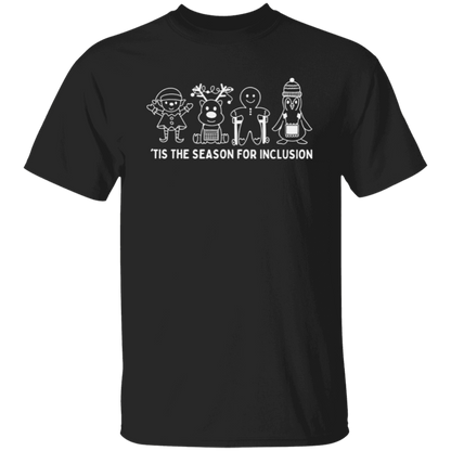 Tis The Season For Inclusion Teacher Vintage Unisex  T-Shirt - letter