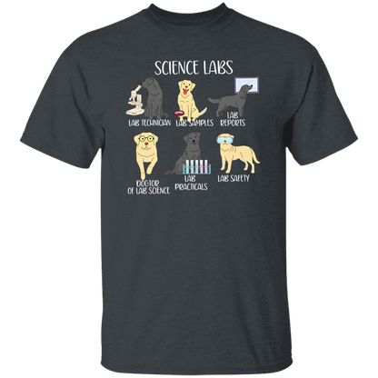 Labrador Retriever Funny Science Teacher Vintage T-Shirt