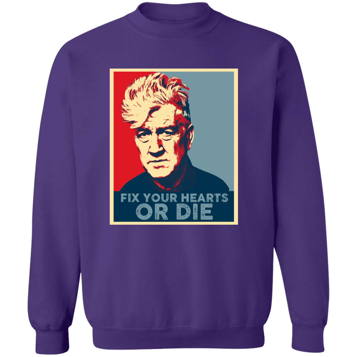 Retro Fix Your Hearts Or Die Unisex Vintage  Sweatshirt